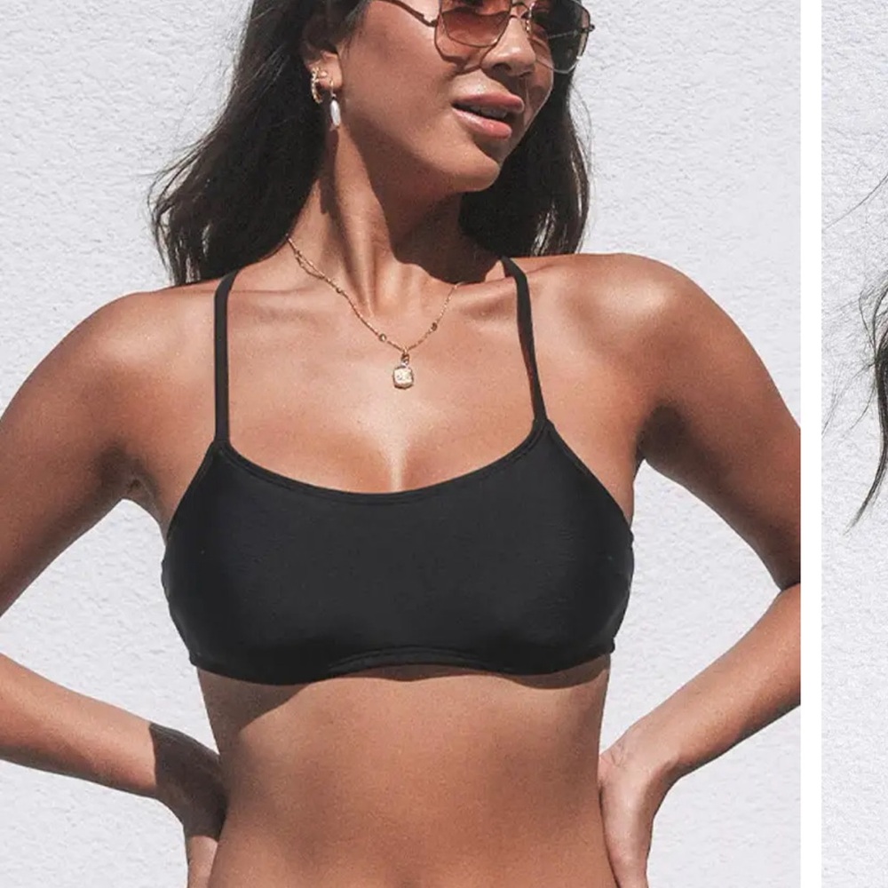 Black bikini top